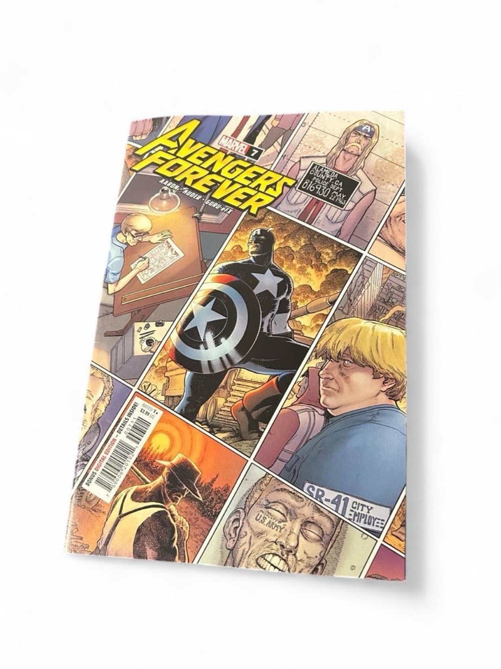 Marvel Avengers Forever Comic - Blue, Red, Yellow, Black, Tan